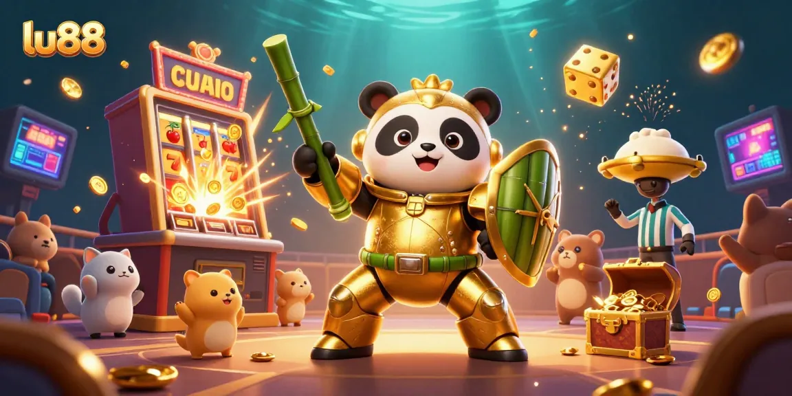 Experience the excitement of lu88 with vibrant casino elements and dynamic characters in action.