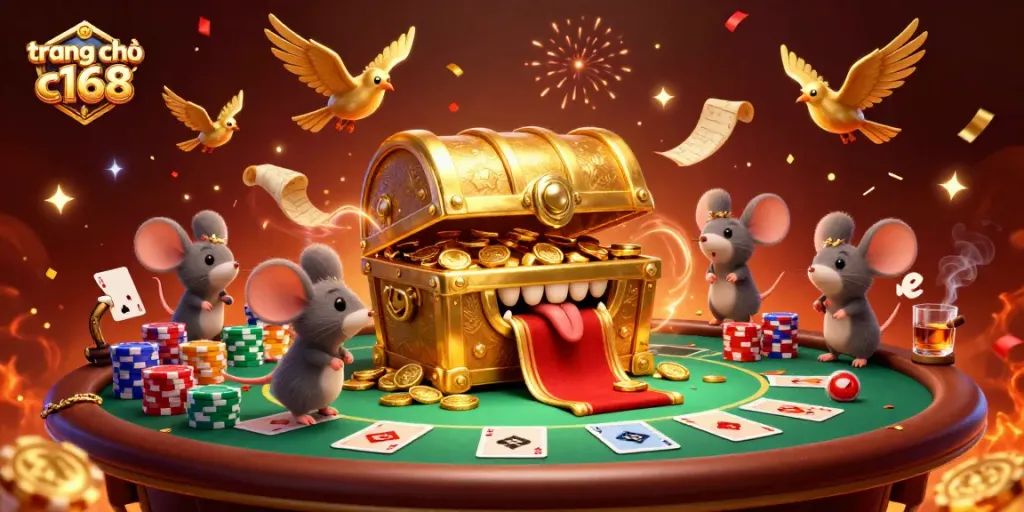 Experience the excitement of trang chủ c168 while uncovering hidden treasures with adventurous mice in a vibrant casino world.