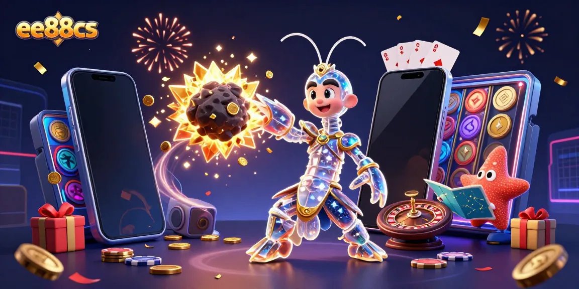 Experience the excitement of ee88cs with colorful slot games and explosive wins in an animated casino adventure.