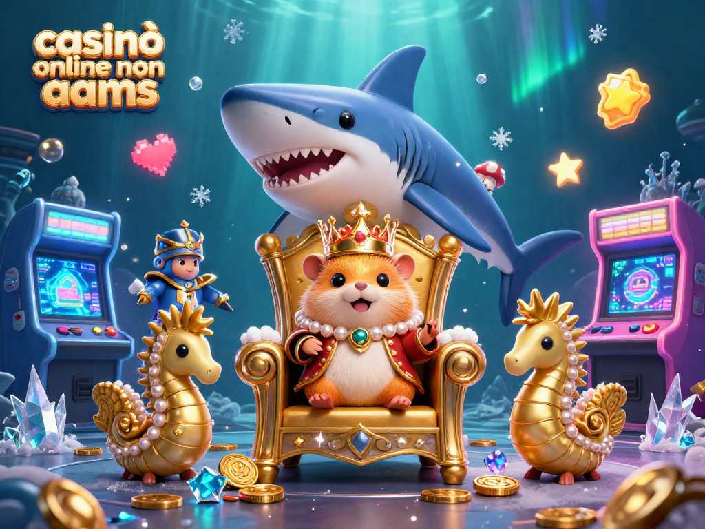 Gioca nei casinò online non AAMS e scopri il re dei giochi in un'illustrazione colorata e vivace.