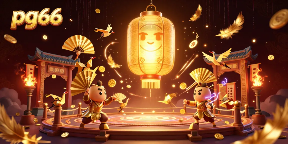 Experience the excitement of pg66 with a dynamic scene featuring vibrant characters and casino elements.
