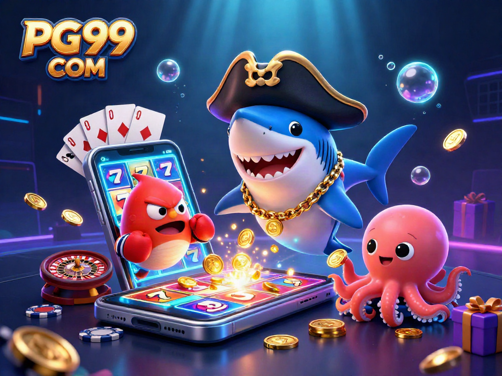 Engage with PG99 COM in a vibrant slot game adventure featuring animated characters.