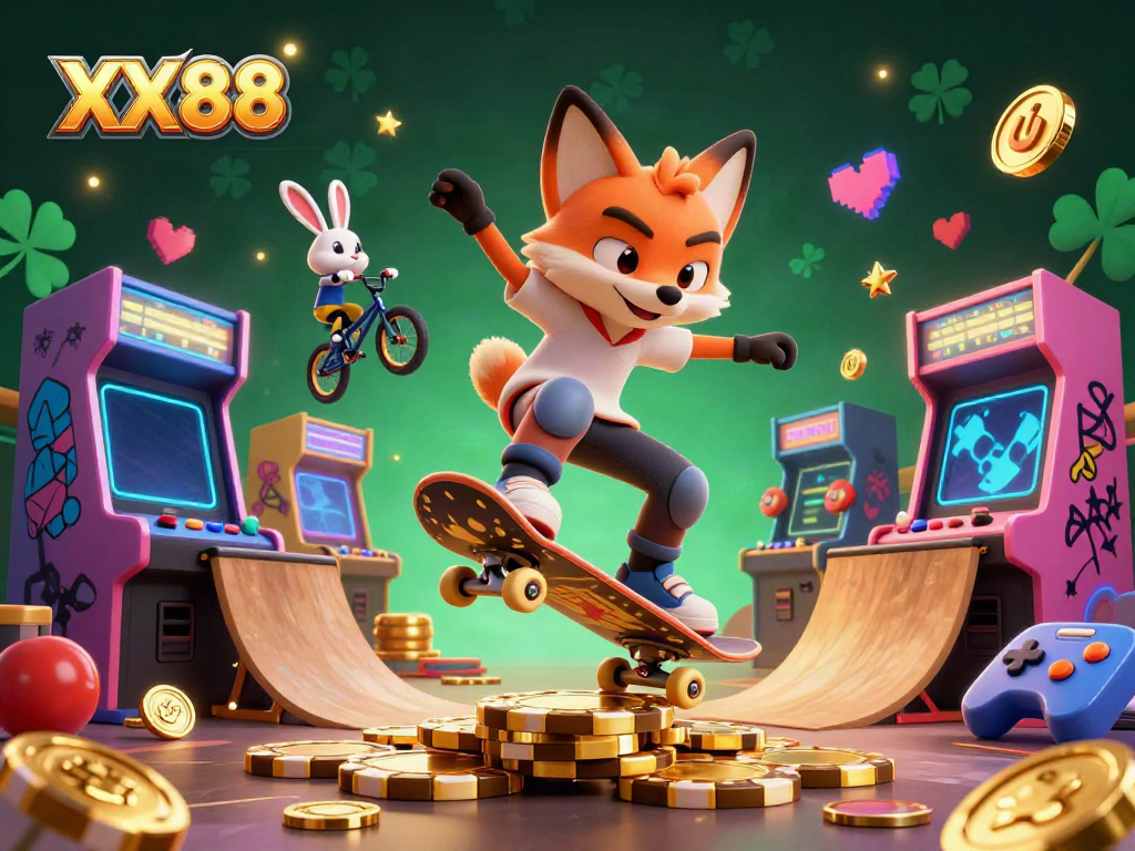 Experience thrilling gameplay at XX88 with vibrant visuals and dynamic characters in an engaging 3D setting.