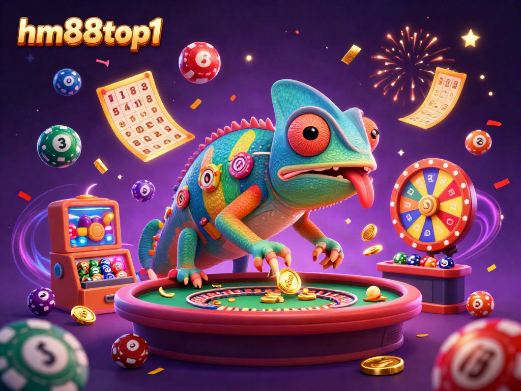 Experience thrilling gaming with the vibrant chameleon casino owner at hm88top1, capturing the excitement of chance.