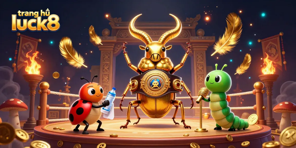 Experience vibrant action at trang chủ luck8, featuring a dynamic scene of cartoon characters in a casino atmosphere.
