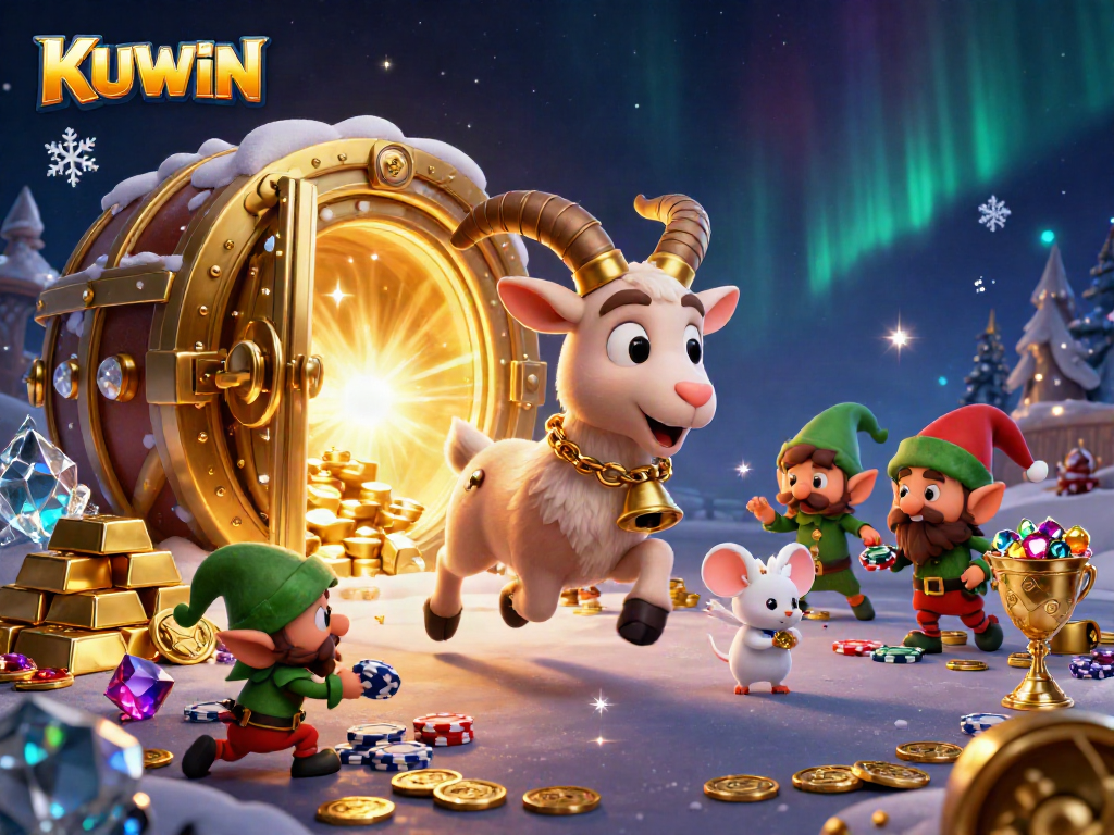 Take a chance with KUWIN as Krampus and friends steal the spotlight in a dynamic casino scene!